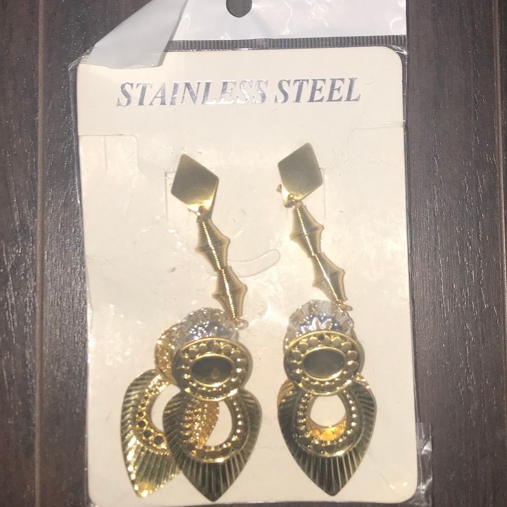 Gold Drop Earrings